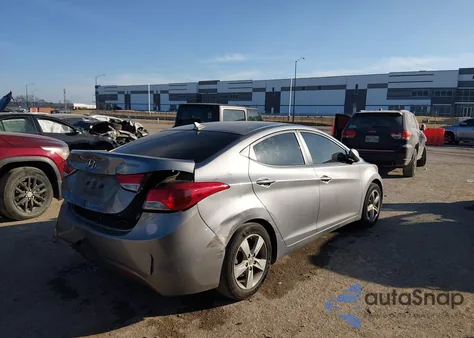 2013 Hyundai Elantra Gls from USA, damaged, VIN KMHDH4AE4DU739037